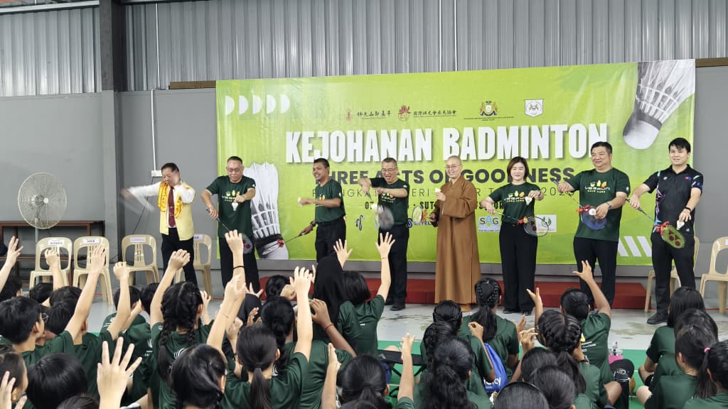 盼在校园提倡三好精神   佛光会新马寺办三好羽球邀请赛