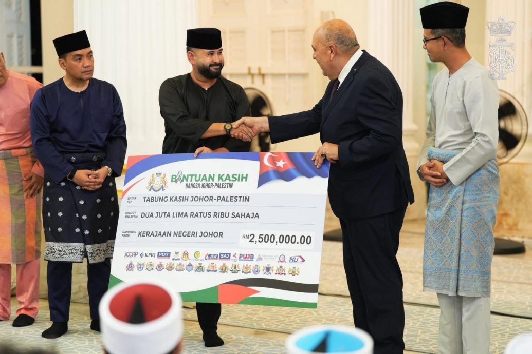 （已签发）柔：大臣：柔佛关爱巴勒斯坦基金  筹获250万助深陷战火者