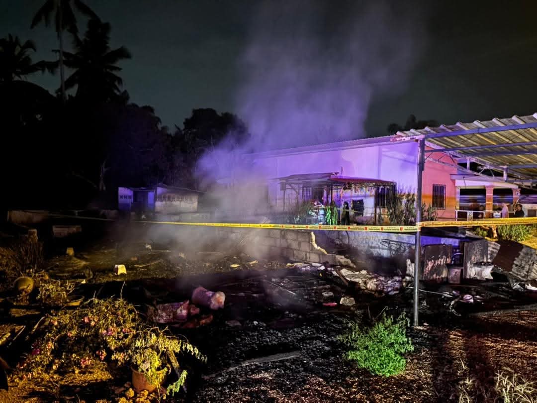 巴莪1民宅失火   无人伤亡