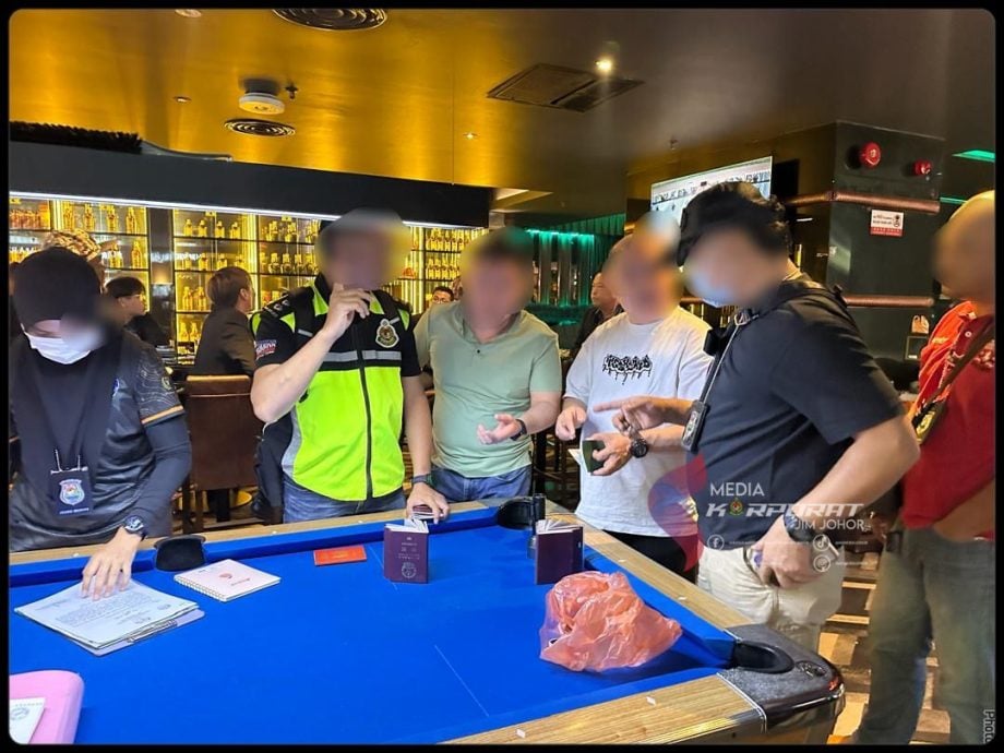 柔移民局查2娱乐场所   扣17外籍人士1本地店长