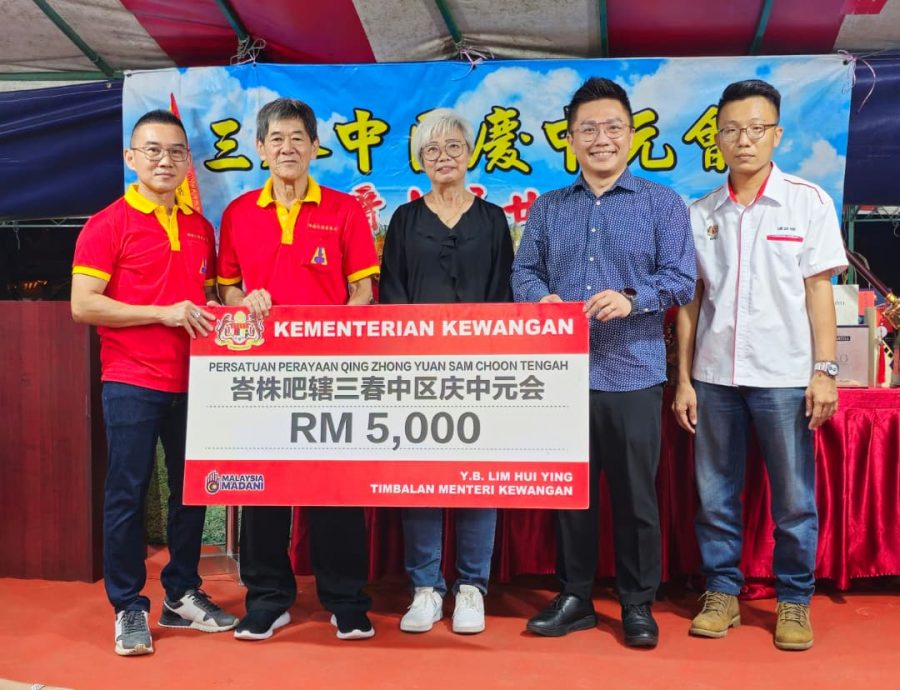 峇5神庙获非伊宗教拨款   颜碧贞：总额逾70万令吉