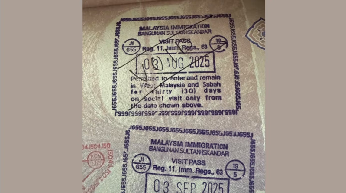 (已签发)柔:狮城二三事:9月入境变成8月 狮城车主护照被盖错日期