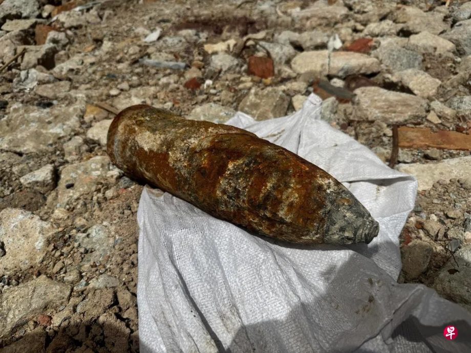 （已签发）柔：狮城二三事：佛堂重建工地挖出疑似炮弹 惊动拆爆组到场