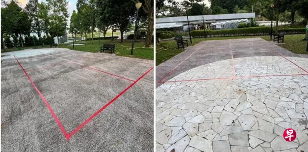 （已签发）柔：狮城二三事：称订场百次都不成功 狮城匹克球友“画”球场