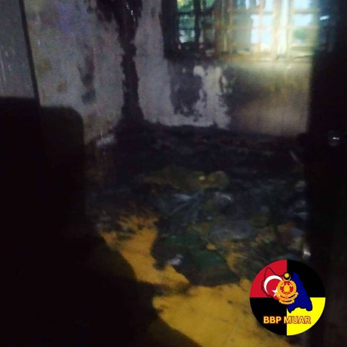 （已签发）柔：麻新加旺花园火灾   1民宅烧毁40%