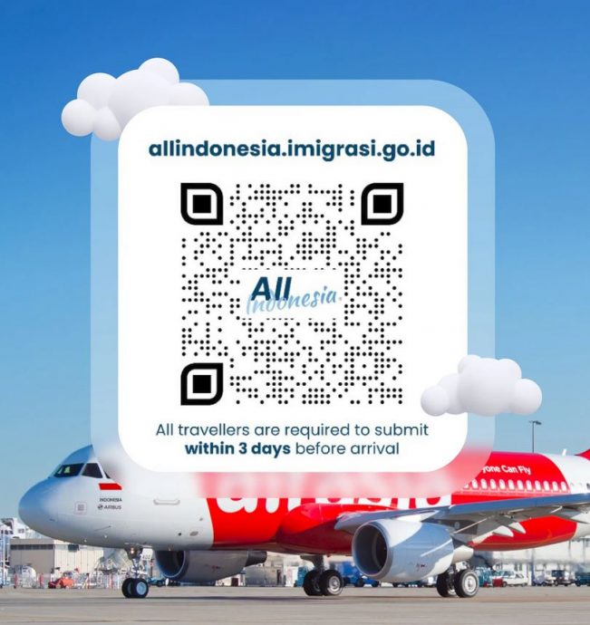 (已签)亚航:赴印尼前须填All Indonesia入境表
