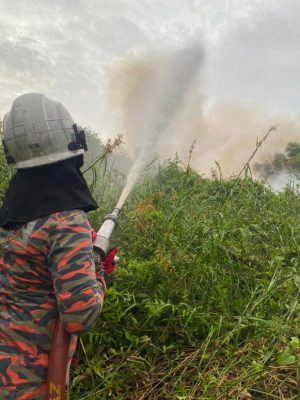 KESAS旁林火狂烧 林火面积达8英亩