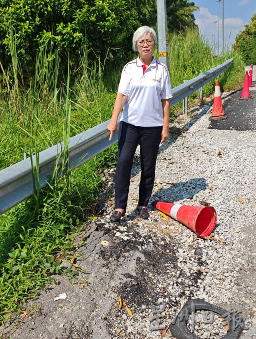 （已签发）柔：**封面**民生特工队：峇甘榜拉末新路   通车不到1年新路变烂路
