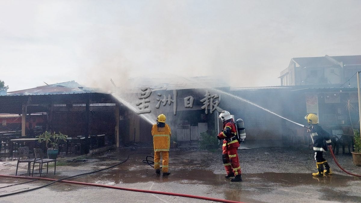 （大北马）巴里文打火患  食档烧毁 幸无人伤