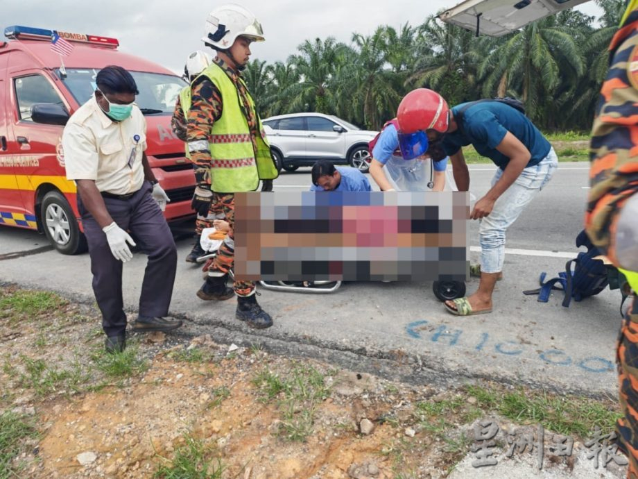 安顺曾吉容路车祸 5人受伤 1人受困