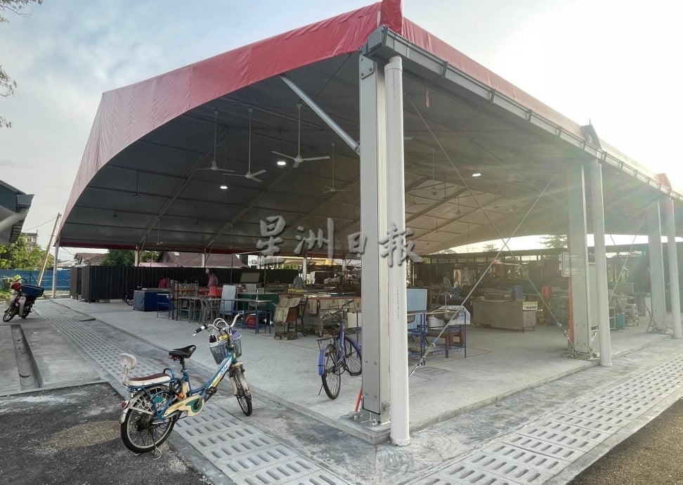 霹:请签网∕第二版头∕大和园临时巴刹今日启用 小贩明天全面开档