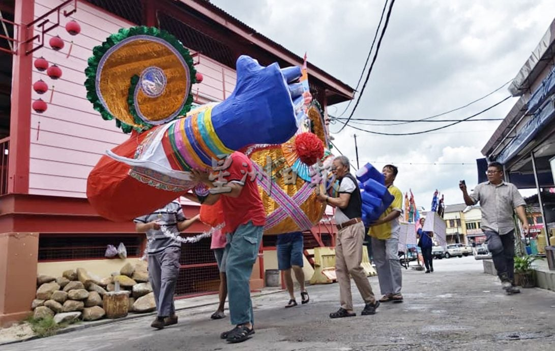 （大北马）居林广福宫庆赞中元，今日组装大士爷，明日开始5天供膜拜