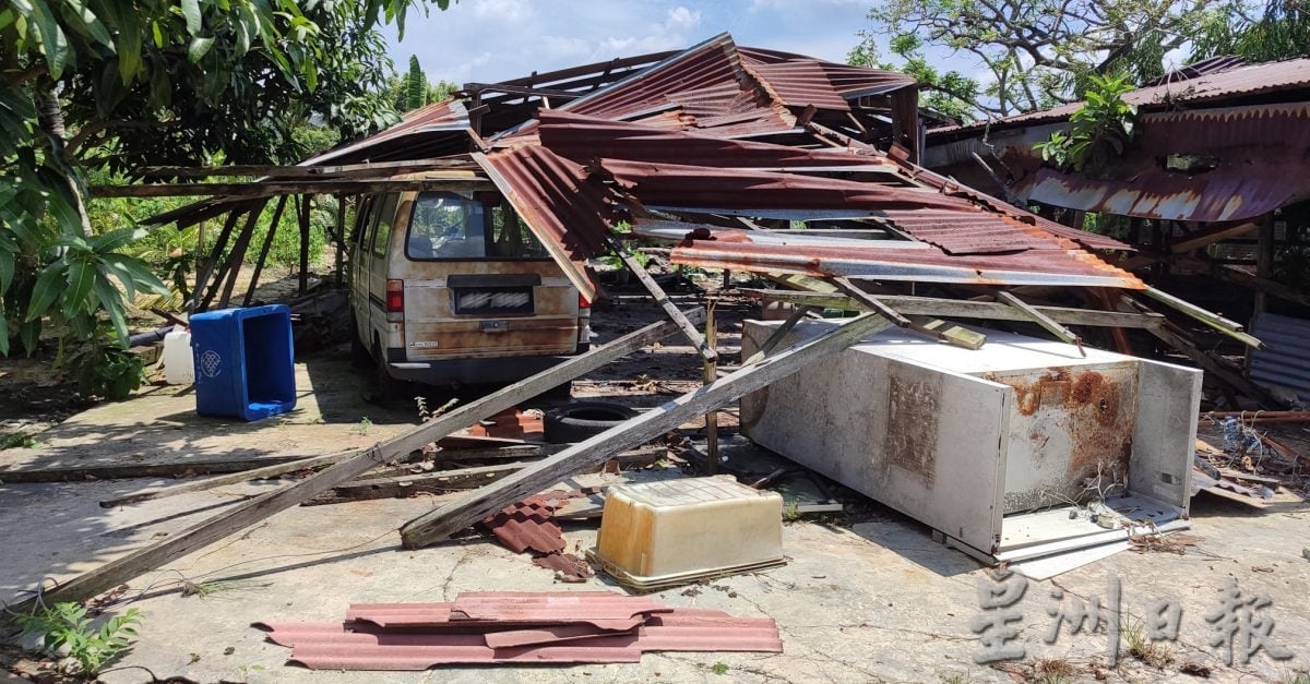 班台居民心有余悸 受风灾房屋抢修中