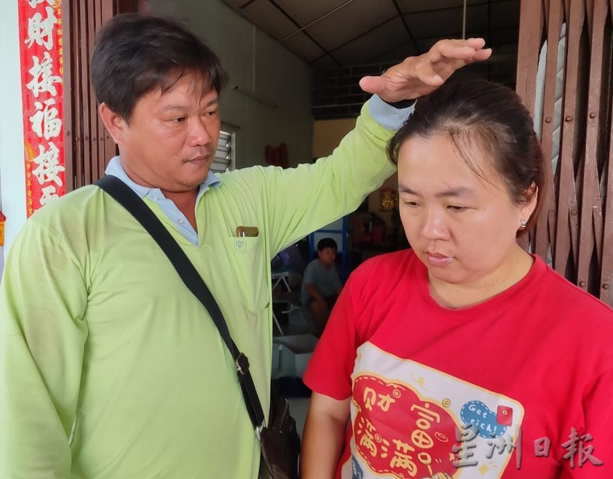 班台居民心有余悸 受风灾房屋抢修中