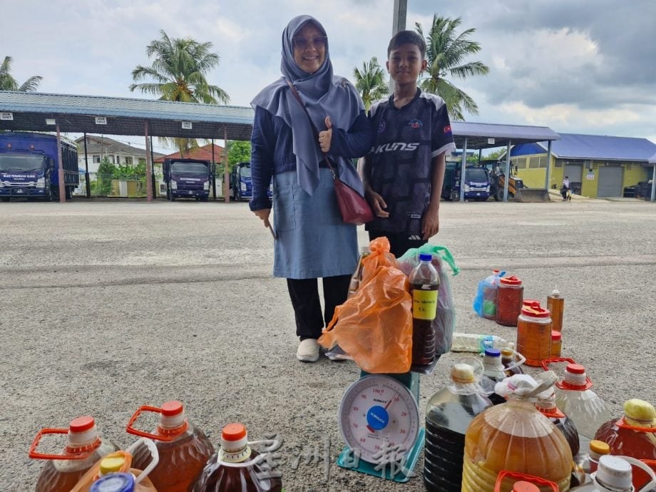 銮市议会回收活动反应热，回收逾千公斤废弃食用油