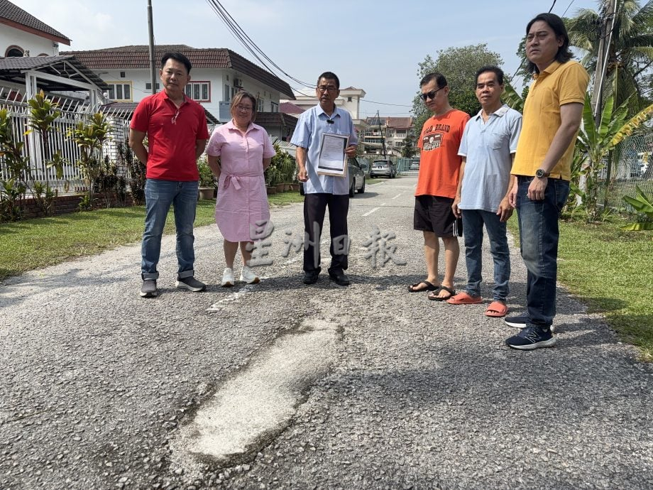 大都会/余保凭呼吁DBKL正视和改善花园马路年久失修的问题