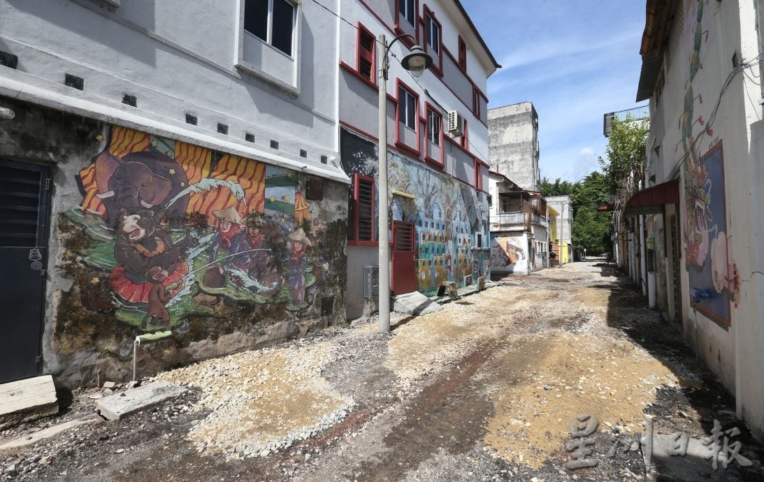 旅游部拨23万5000美化 怡壁画巷换上全新面貌
