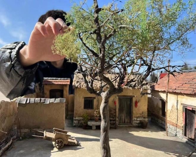 00后巧手复刻老房子模型 年收入近300万