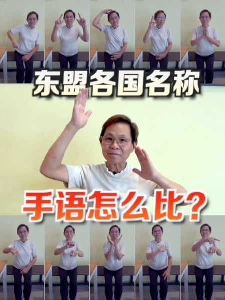 东盟11国名称 手语怎么比？陈丽美现场教学