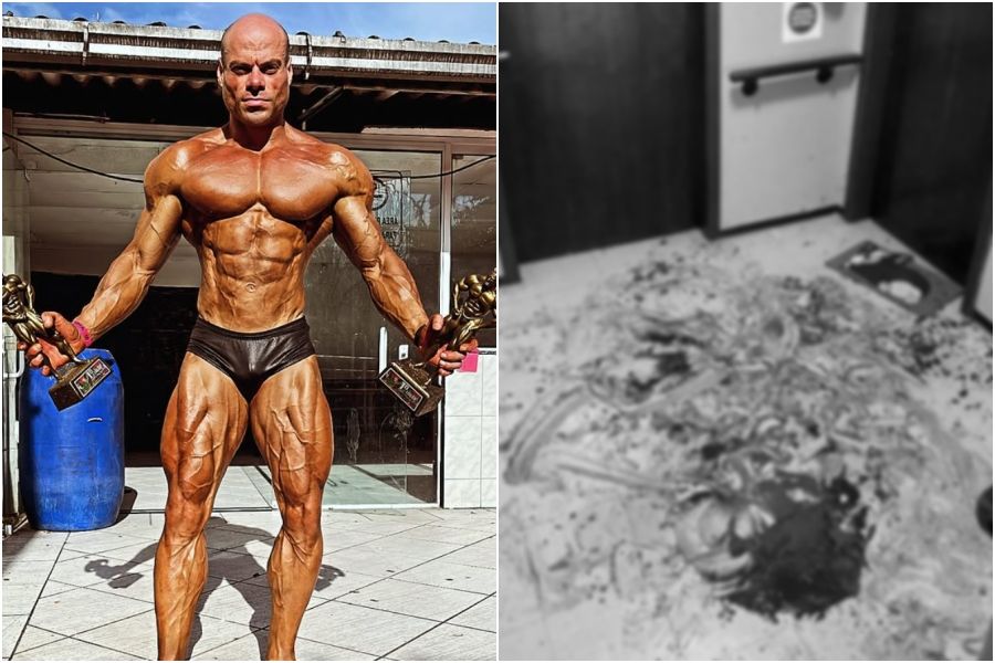 41岁健美冠军睡梦中遭老婆刺死　楼梯间满地血