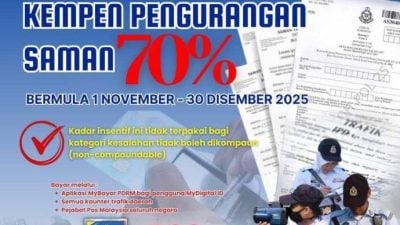 明起至年底 交通罚单70%折扣