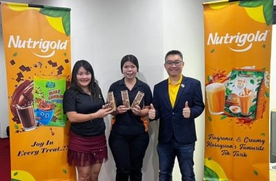 Nutrigold赞助饮料 . 响应刘青团捐血活动