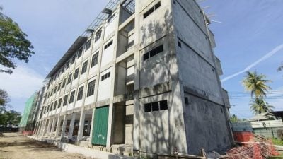 赛奥斯曼国小新舍复工 . 新承包商确保进度顺利