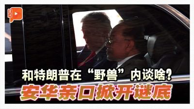 安华亲自揭秘 “野兽”车门关上后 和特朗普谈了什么