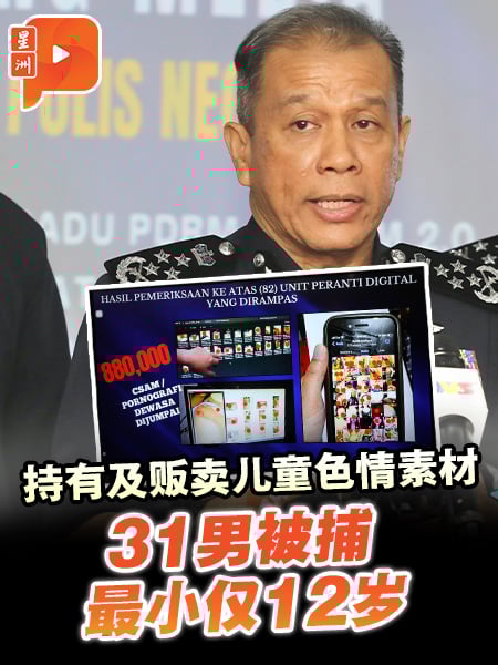 持有及贩卖儿童色情素材 31男被捕 最小仅12岁