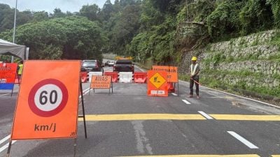 浮罗新路再增6处土崩  继续关闭 延迟恢复通车