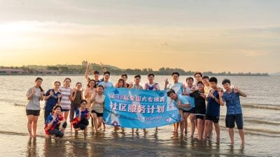 全国大专佛青社区服务   丰盛港传递佛法情