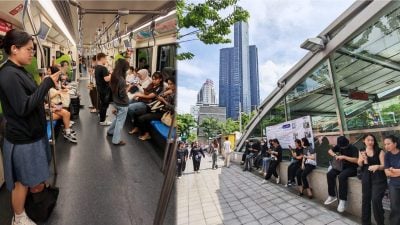 【独家】曼谷集体哀悼王太后逝世 大马游客受促穿深色衣物