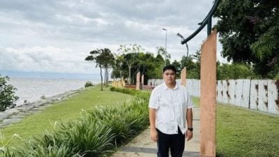 周长佑：灯管太阳能板失踪影 . 沿海走廊照明灯近乎全毁