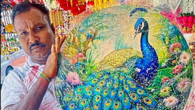 Readymade ‘kolam’ a hit in Malaysia as Deepavali nears