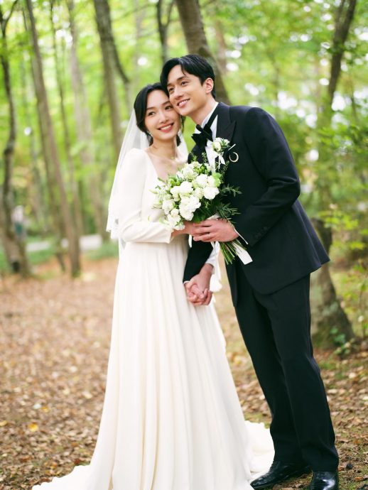 东京拍摄复古婚纱照 刘俊谦蔡思韵低调完婚