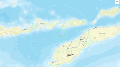 东帝汶附近海域发生6.2级地震