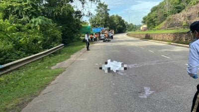 学院生疑撞木块失控　滑入罗里底当场身亡