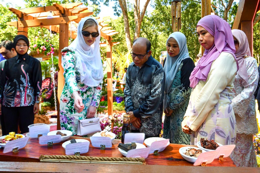 东(已签):吉兰丹苏丹后为“2025年吉兰丹州花卉节”主持开幕仪式。