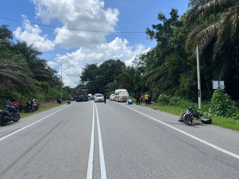 摩托车逆向行驶,被一辆运动型多用途车(SUV)撞上,骑士身受重伤,当场不治身亡。