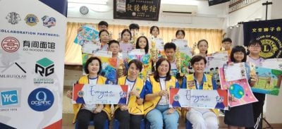 文冬狮子会和平绘画赛  吸引学生参与发挥创意