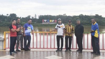 百乐县会美化促进旅游  水上看台换彩妆