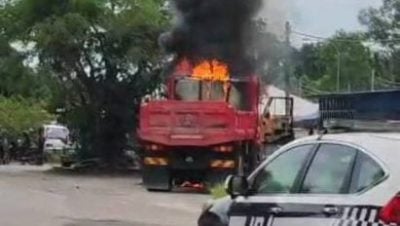 放火烧罗里避充公  车主罚3500