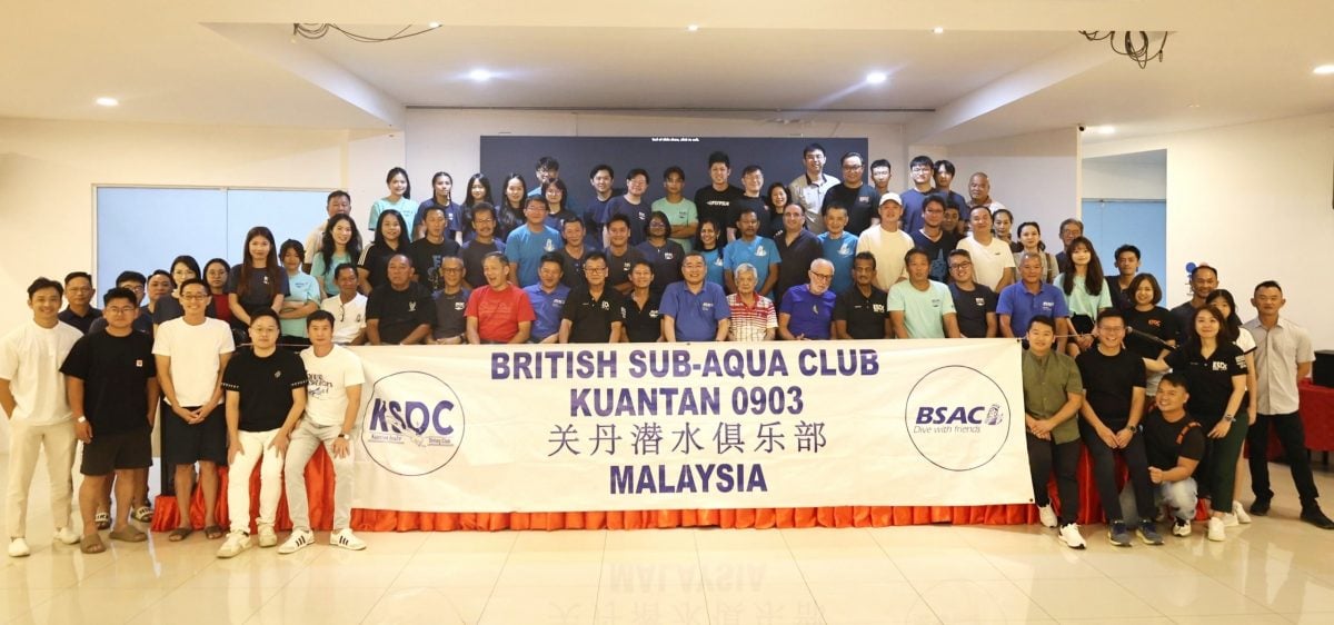 东：（已签发）关丹潜水俱乐部家庭会员日 30潜水员获颁BSAC潜水证书