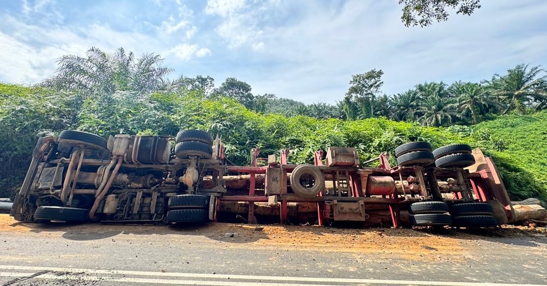 东:(已签发)树桐罗里翻覆司机被夹毙