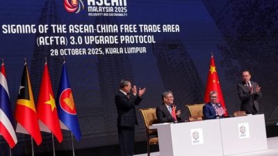 中国东盟签署自贸区3.0版议定书 中商务部:推动区域经济深度融合