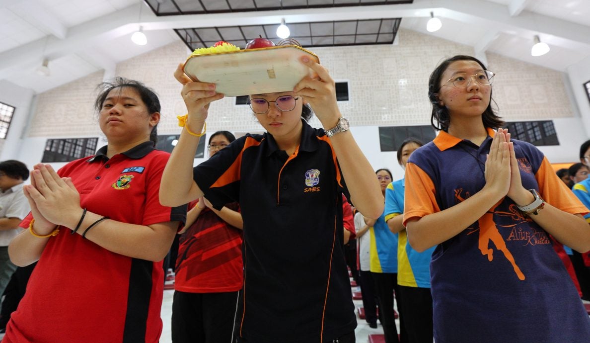 为身心做好准备,彭佛教会12校476学生参与应考祝福会。