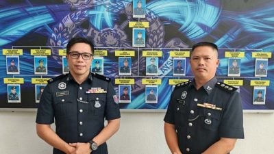 主动请缨谈防毒防骗防霸凌   华警二人组 华校巡讲