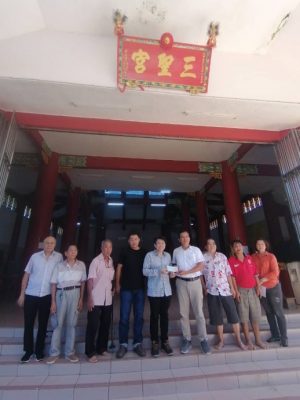 交长1万令吉拨款已移交，甘孟三圣宫建新牌楼尚不敷6万令吉。