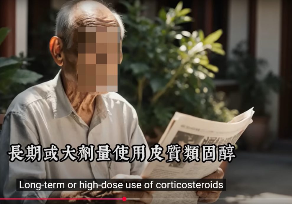 全国版／【求真】|“长者别吃类固醇”视频  医生：八成没错但夸大
