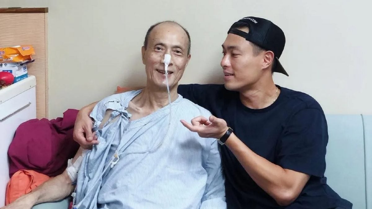 全家紧握黑白照道别 杨祐宁父亲病逝